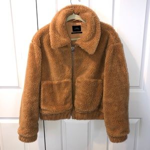 urban outfitters teddy jacket